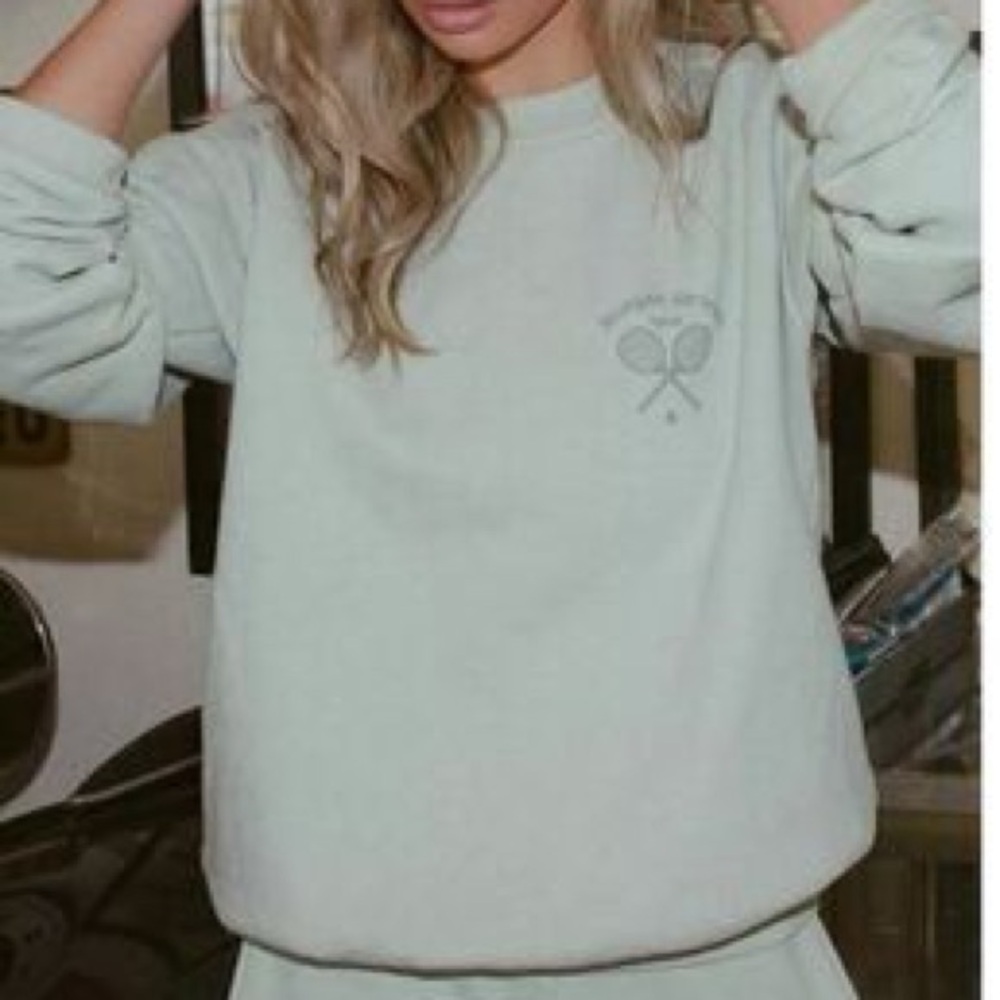 Morgan Stewart Green Sweatshirt